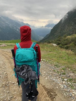 Jackie in the Swiss Alps